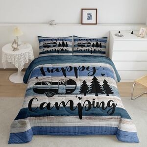 🛏 Camper Comforter Kids Farmhouse Style- Twin